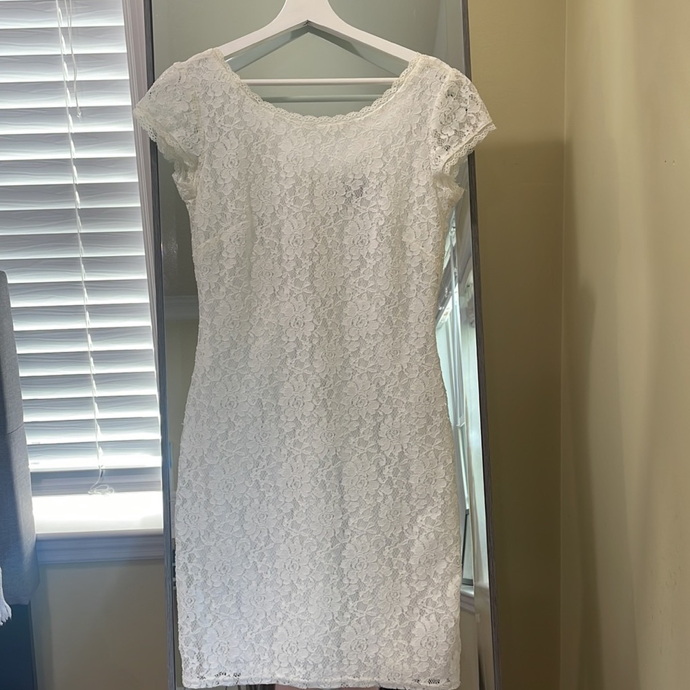 Laundry by Shelli Segal White Dress